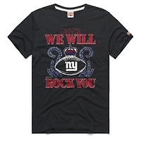 T-shirt unisexe Hommage Charcoal New York Giants 2026 NFL Calendar Queen Tri-Blend