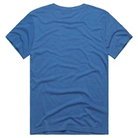 Unisex Homage Lawrence Taylor Royal New York Giants Classic Illustration Tri-Blend T-Shirt