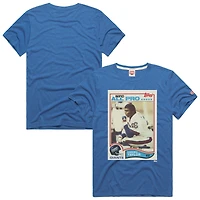 Unisex Homage Lawrence Taylor Royal New York Giants NFL Topps Trading Card Tri-Blend T-Shirt
