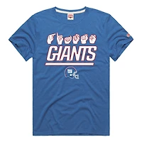 T-shirt unisexe Hommage Royal New York Giants NFL ASL Collection par Love Sign Tri-Blend