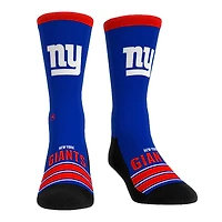 Chaussettes unisexes Rock Em Crew à rayures Gametime des New York Giants