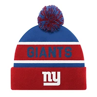Bonnet en tricot à revers unisexe Starter Red New York Giants avec pompon