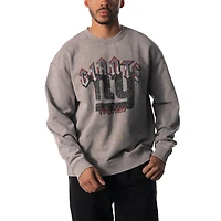 Sweat-shirt unisexe The Wild Collective gris New York Giants en détresse