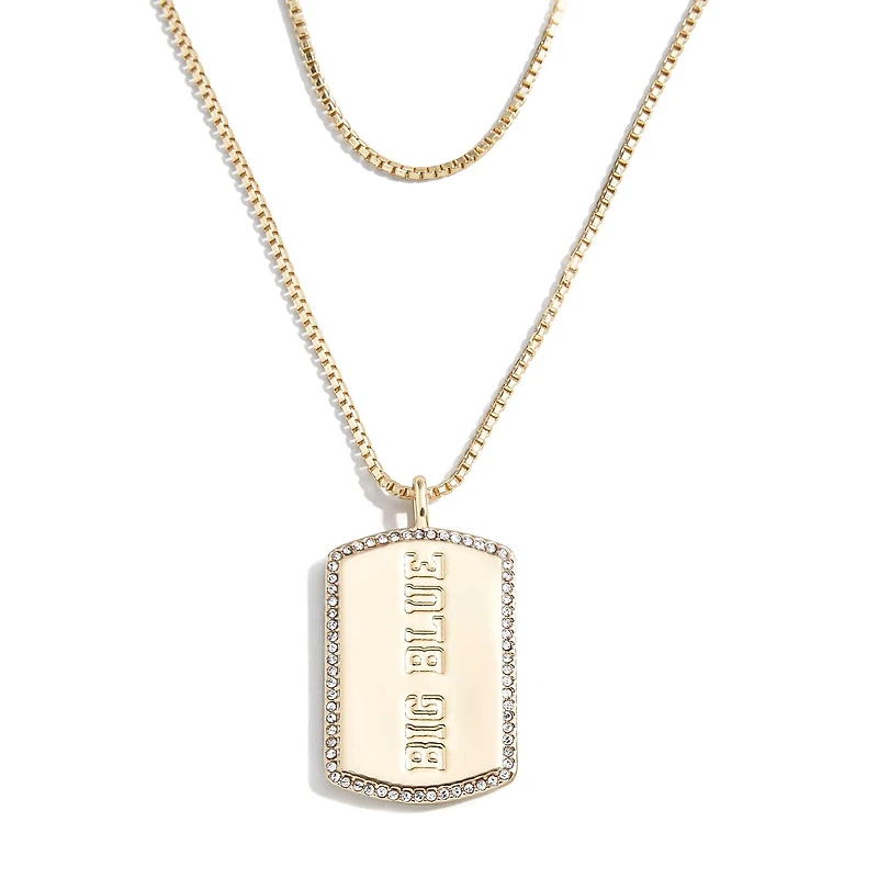 WEAR by Erin Andrews x Baublebar New York Giants Collier en or avec étiquette de chien