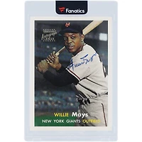 Willie Mays New York Giants Autographed 1996 Topps Willie Mays Commemorative Set #10 Card