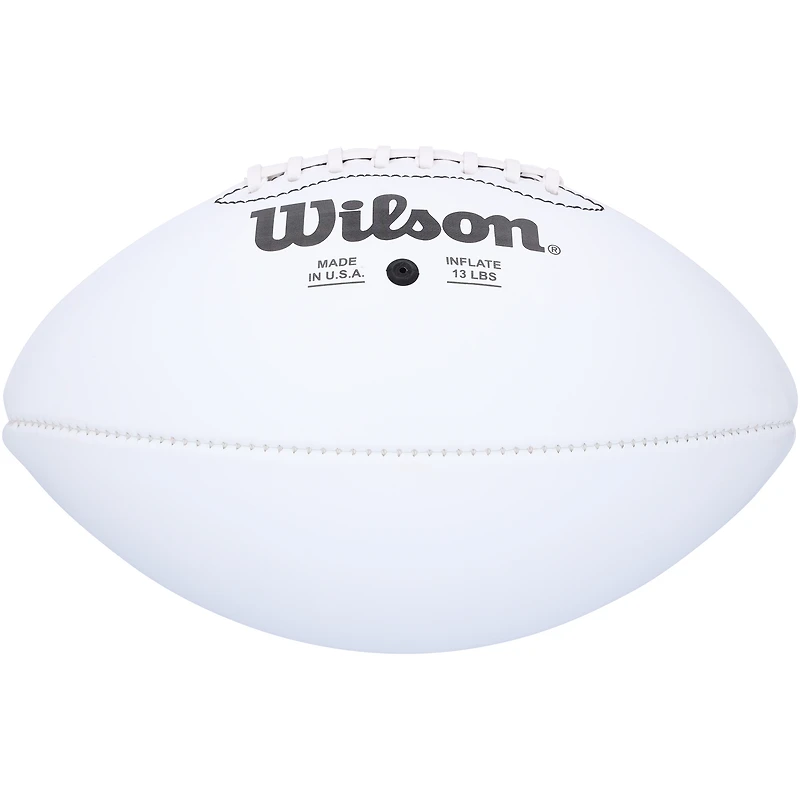 Ballon de football Wilson New York Giants avec panneau blanc et logo de la 100e saison