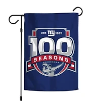 V110681 Drapeau de jardin Giants 2 faces 12 x 18 – 100e anniversaire des Giants FLAGRN NYG-100TH-GDEN