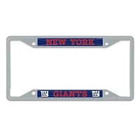 Cadre de plaque d'immatriculation en métal WinCraft New York Giants