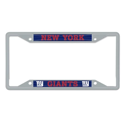 Cadre de plaque d'immatriculation en métal WinCraft New York Giants