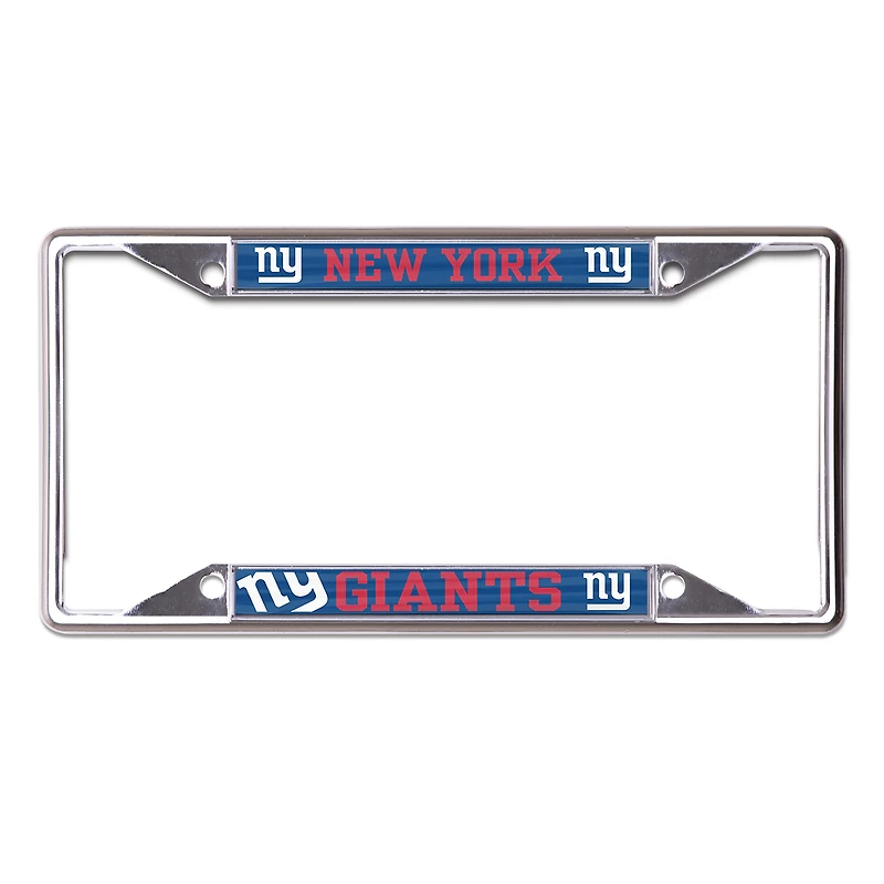 Cadre de plaque d'immatriculation en métal WinCraft New York Giants