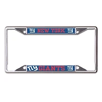 Cadre de plaque d'immatriculation en métal WinCraft New York Giants