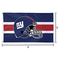 WinCraft New York Giants Drapeau de casque de luxe à face unique 3 pi x 5 pi