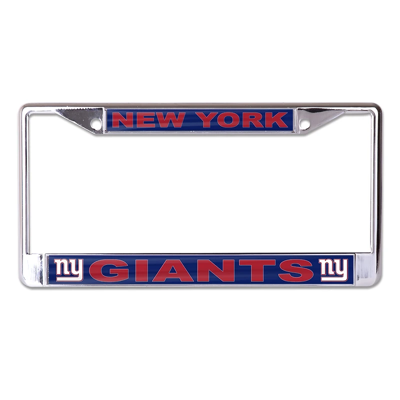Cadre de plaque d'immatriculation en métal WinCraft avec logo des New York Giants (taille S/L)