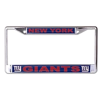 Cadre de plaque d'immatriculation en métal WinCraft avec logo des New York Giants (taille S/L)