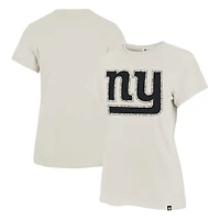 Women's '47 Cream New York Giants Panthera Frankie T-Shirt
