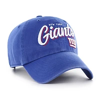 Women's '47  Royal New York Giants Ariana Clean Up Adjustable Hat
