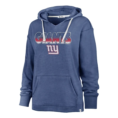 Sweat à capuche couleur Rise Kennedy '47 Royal New York Giants pour femme