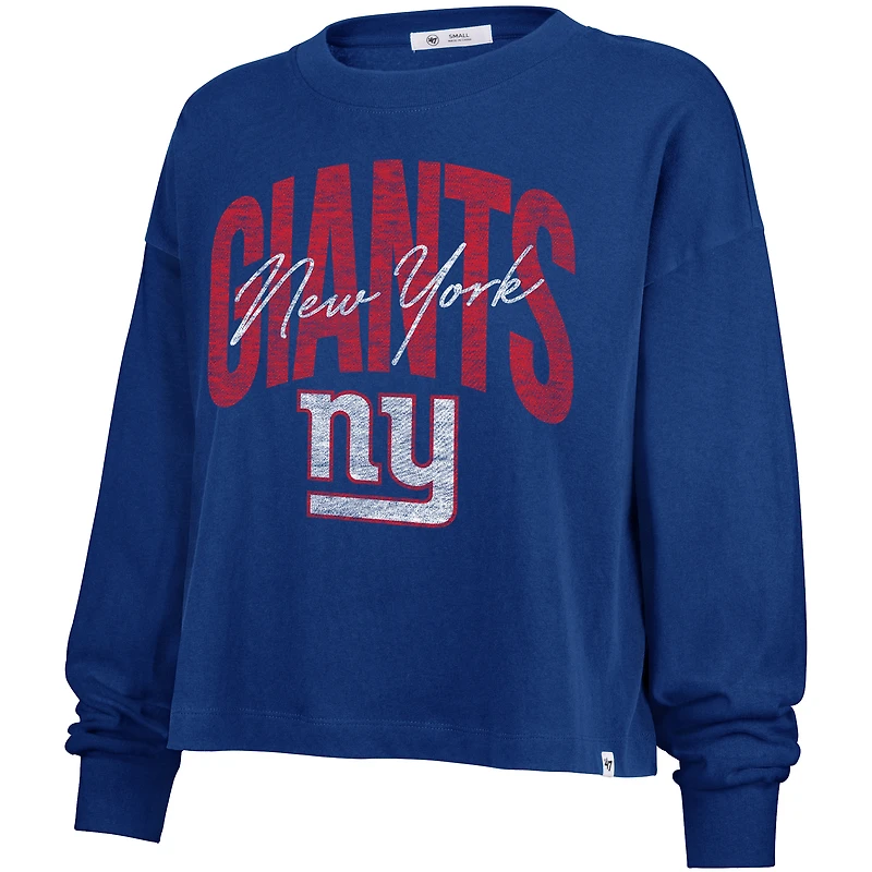 T-shirt court à manches longues « 47 Royal New York Giants Muse Sydney » pour femme