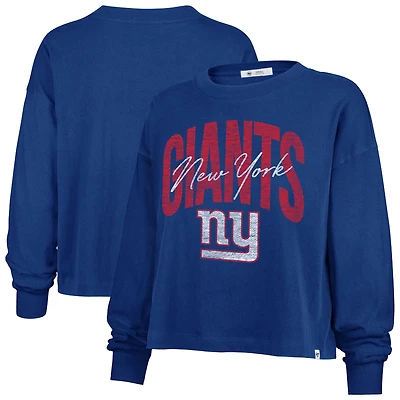 T-shirt court à manches longues « 47 Royal New York Giants Muse Sydney » pour femme
