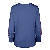Women's '47 Royal New York Giants Tom Cat Lightweight Long Sleeve T-Shirt