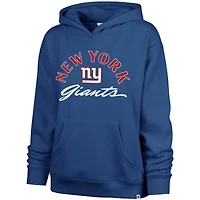 Women's '47 Royal New York Giants Whirlwind Naomi Pullover Hoodie