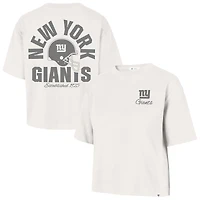 Women's '47 Stone New York Giants Photon Dust Foundational Reed City T-Shirt
