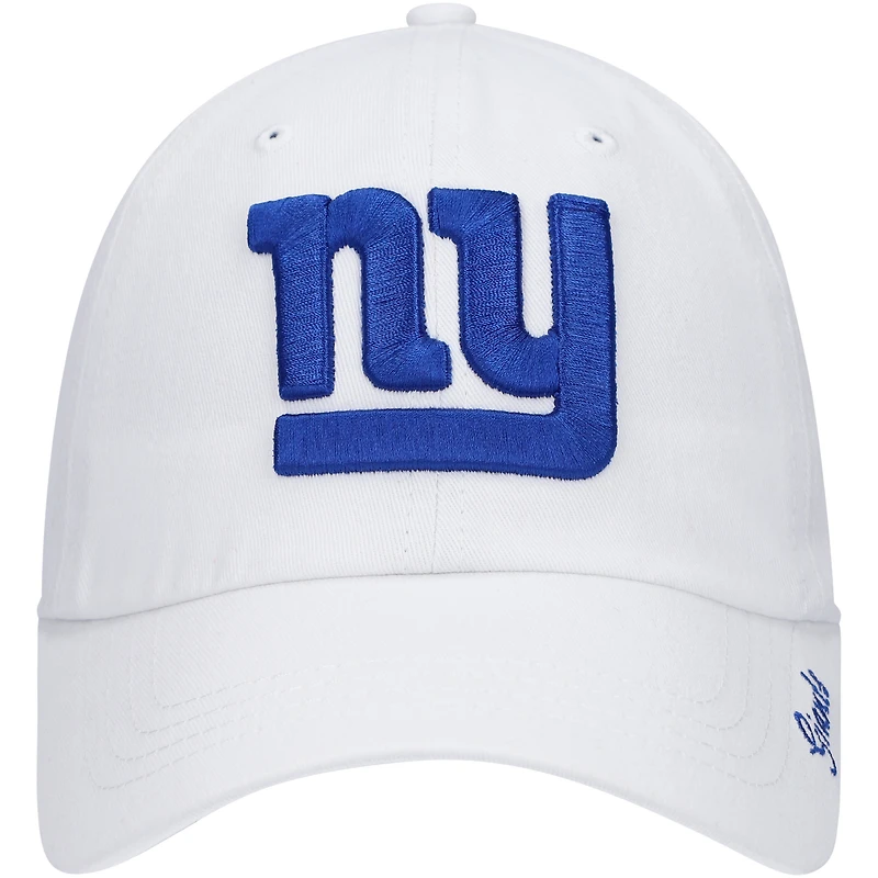 Casquette réglable blanche avec logo Miata Clean Up des Giants de New York '47 pour femmes