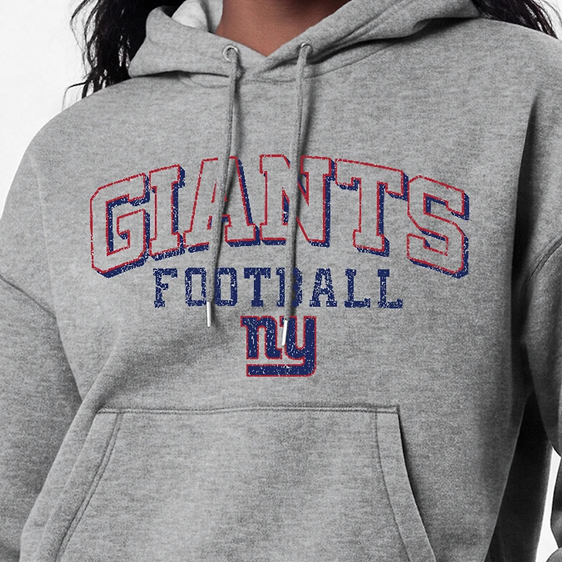 Women's Champion Gray New York Giants Triumph Tri-Blend Hoodie