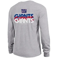 Women's Champion Heather Gray New York Giants Core Long-Sleeve T-Shirt