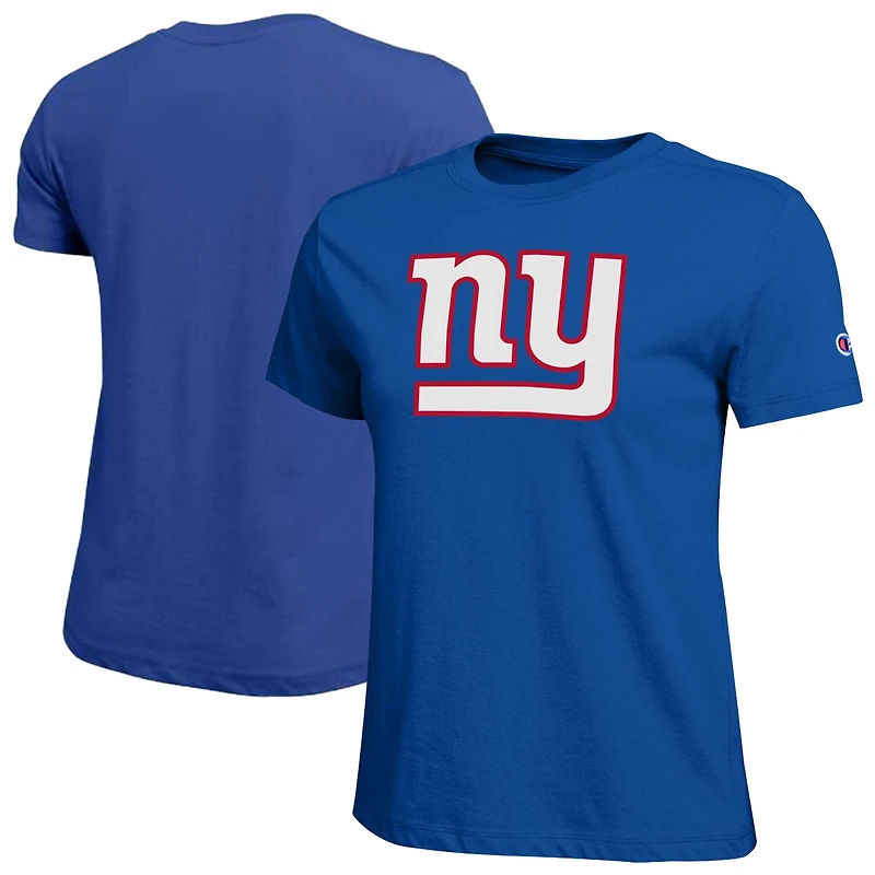 T-shirt Champion Royal New York Giants pour femmes