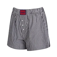 Ensemble de deux boxers à rayures et imprimés unis pour femme Concepts Sport Charcoal New York Giants