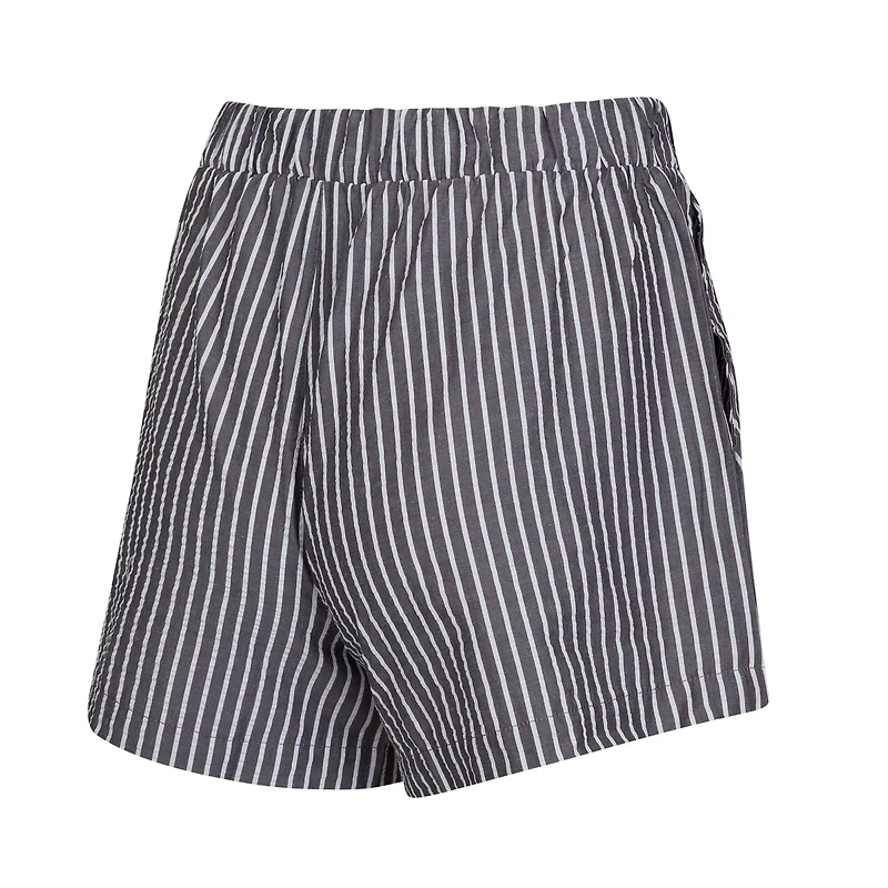 Women's Concepts Sport Charcoal New York Giants Two-Pack Stripes and Solids Boxer Shorts Set