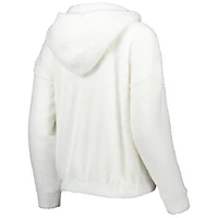 Women's Concepts Sport Cream New York Giants Fluffy Hoodie Top & Shorts Set