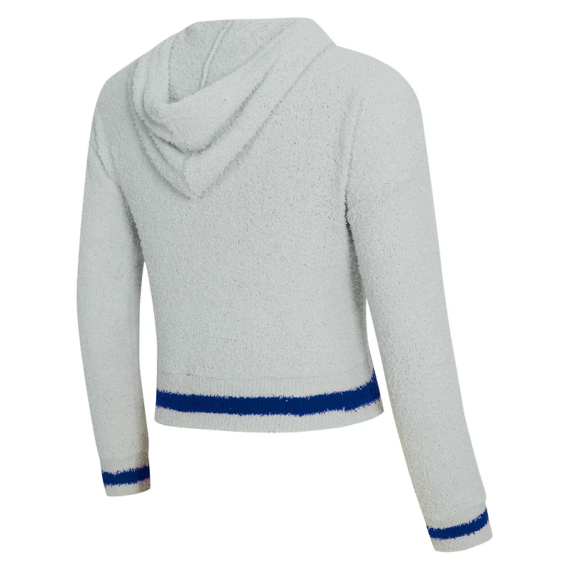 Ensemble sweat à capuche et short manches longues Whitley gris New York Giants pour femme