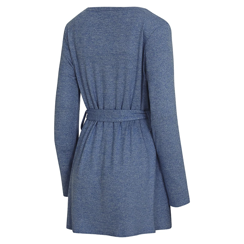 Women's Concepts Sport  Heather Royal New York Giants Rigor Tank, Short & Robe Set