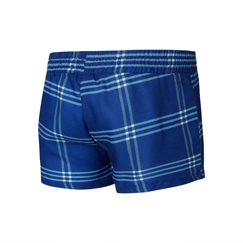 Ensemble haut à manches longues et short raglan pour femme Concepts Sport Royal/Gris des New York Giants