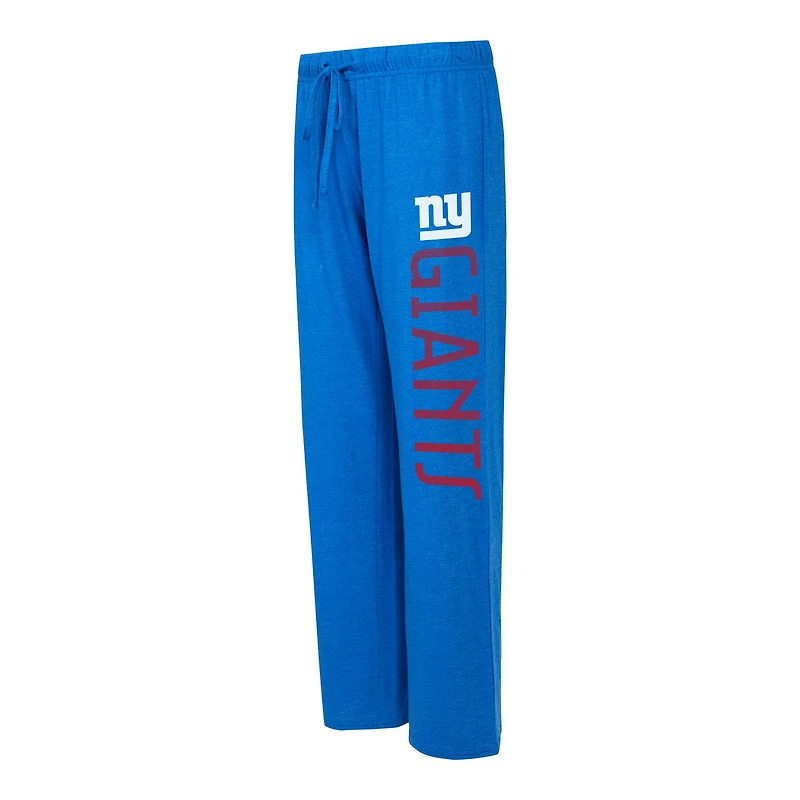 Ensemble débardeur et pantalon Concepts Sport Royal/Rouge New York Giants pour femmes