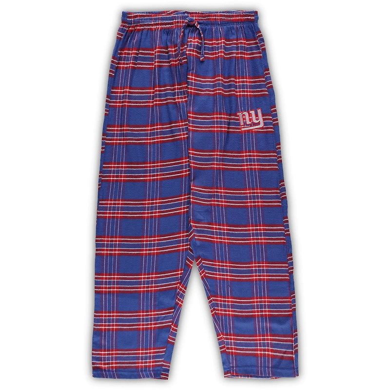 Concepts Sport - Ensemble de nuit avec écusson et pantalon pour femmes Royal/rouge New York Giants