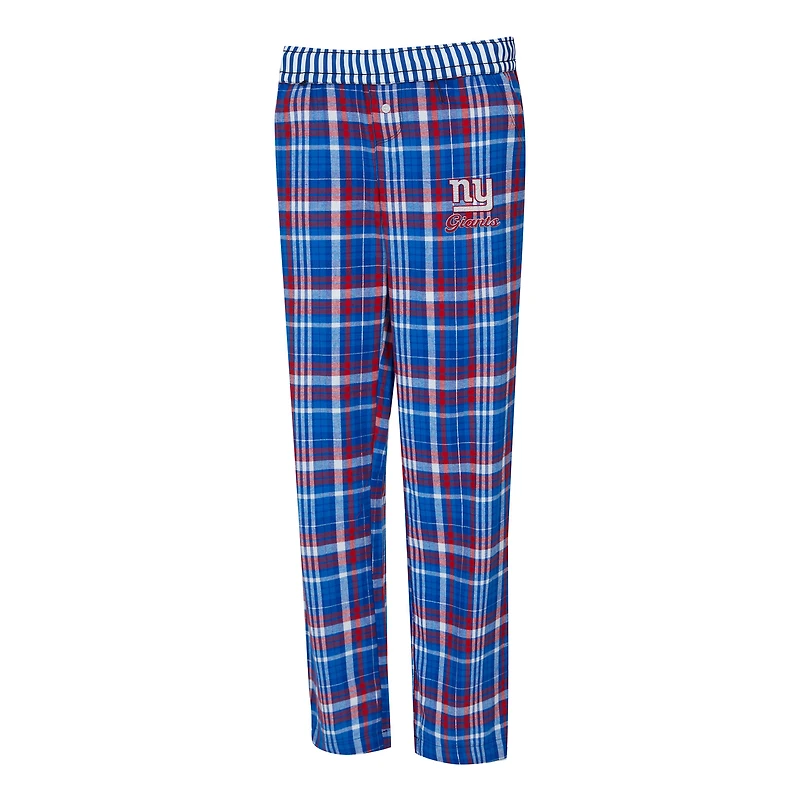 Pantalon à carreaux tri-mélange Laney Sport Royal New York Giants pour femme