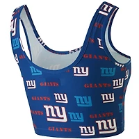 Brassière Concepts Sport Royal New York Giants à imprimé mosaïque pour femme