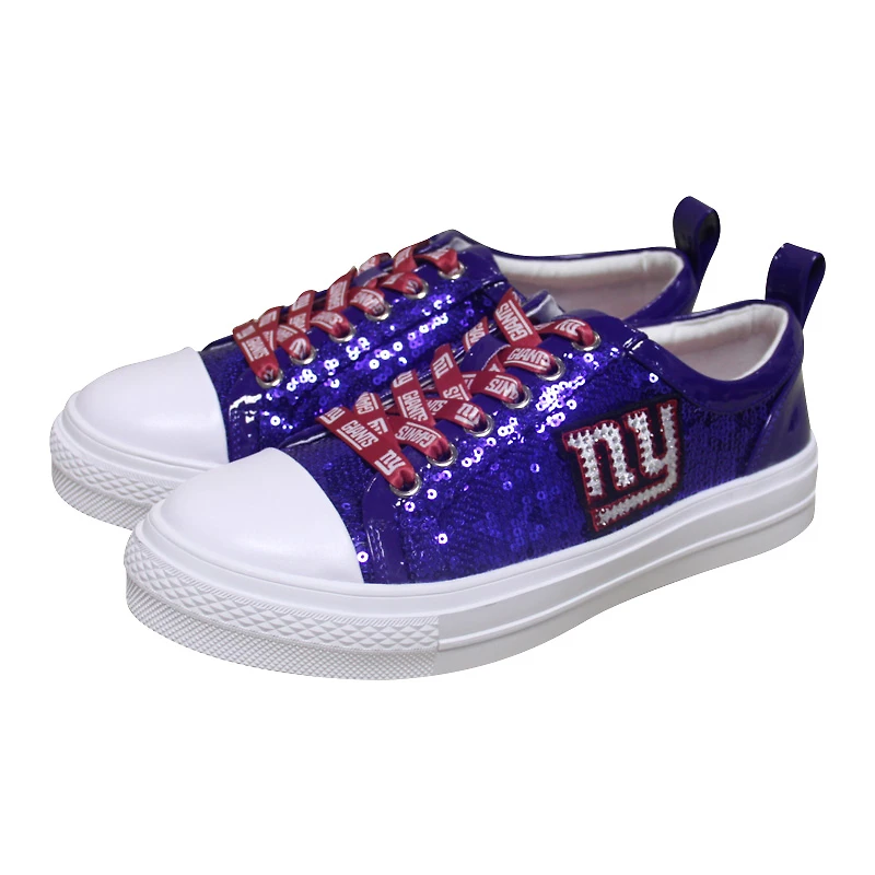 Baskets à paillettes Cuce Royal New York Giants Team pour femmes