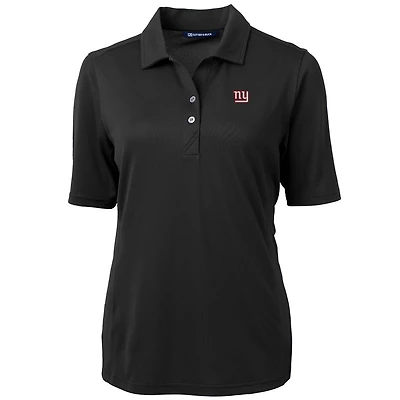 Polo en piqué écologique recyclé pour femme, noir, Cutter & Buck, New York Giants