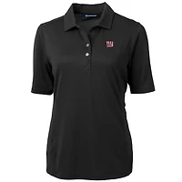 Polo en piqué écologique recyclé pour femme, noir, Cutter & Buck, New York Giants