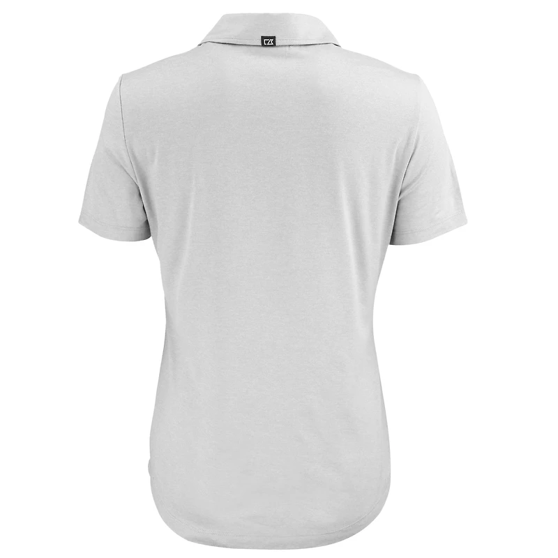 Polo pour femme Cutter & Buck gris New York Giants Coastline Epic Comfort Eco Recycled