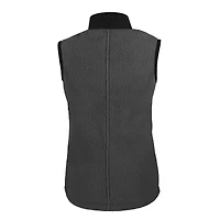 Women's Cutter & Buck Gray New York Giants Helmet Logo Cascade Eco Sherpa Fleece Full-Zip Vest