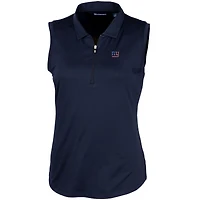 Polo sans manches extensible Forge DryTec bleu marine pour femme Cutter & Buck des New York Giants