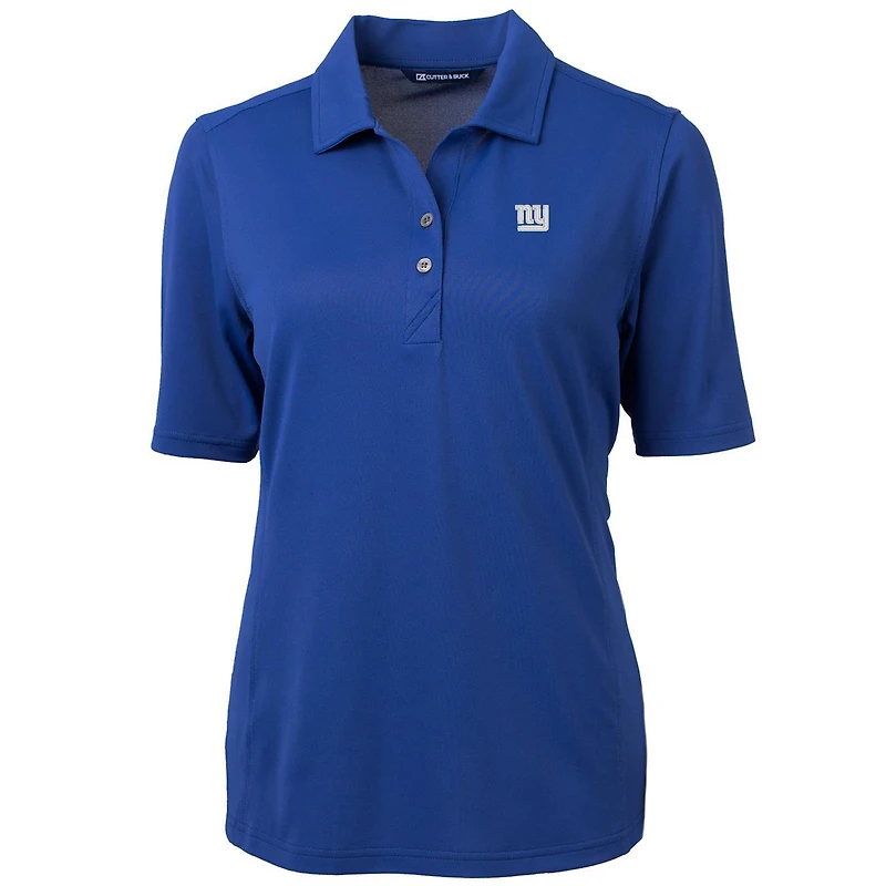 Polo en piqué écologique recyclé pour femme Cutter & Buck Royal New York Giants Virtue