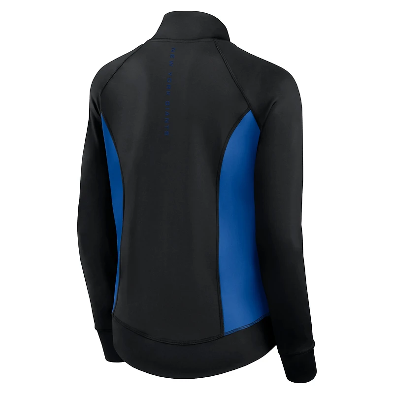 Veste de survêtement sport ajustée et entièrement zippée Fanatics pour femmes, noire