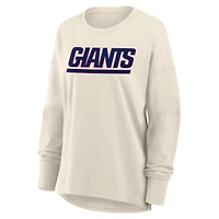 Women's Fanatics Cream New York Giants Dove Legacy Long Sleeve T-Shirt