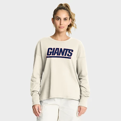 Women's Fanatics Cream New York Giants Dove Legacy Long Sleeve T-Shirt